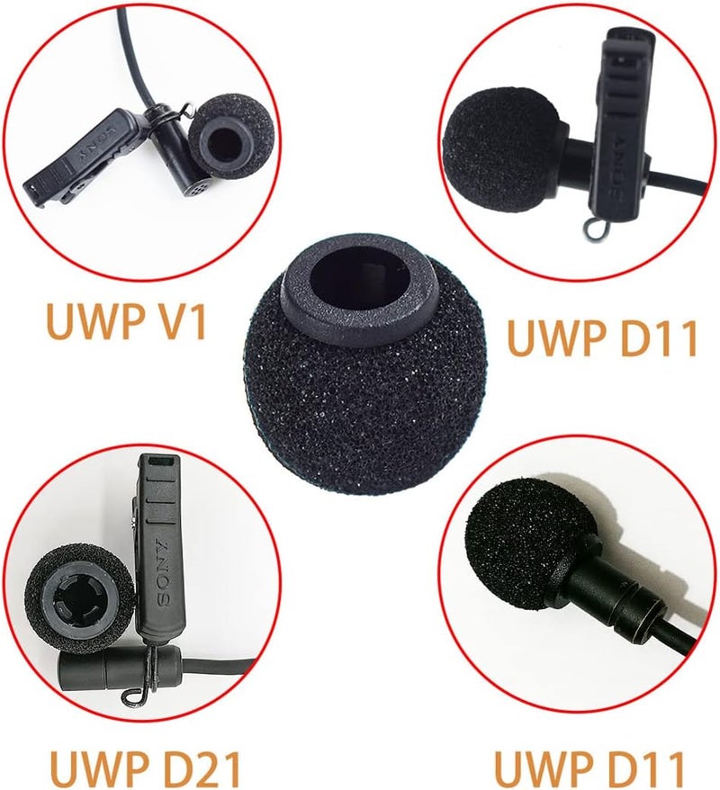 KITCADA Foam Mic Covers Foam Lavelier Windscreen, Lapel Microphone Foam Cover for Sony Lavalier Microphone Windscreen Replacement Foam Windscreen, Pack of 3 - Image 5